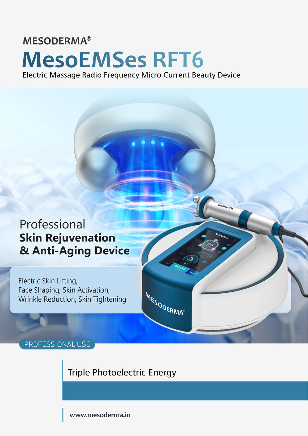 Mesoderma’s New Medi-Facial Machine: RF + EMS + Microneedling — The Definitive Skin Rejuvenation Solution