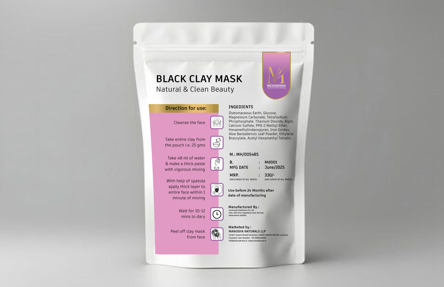 BLACK CLAY MASK